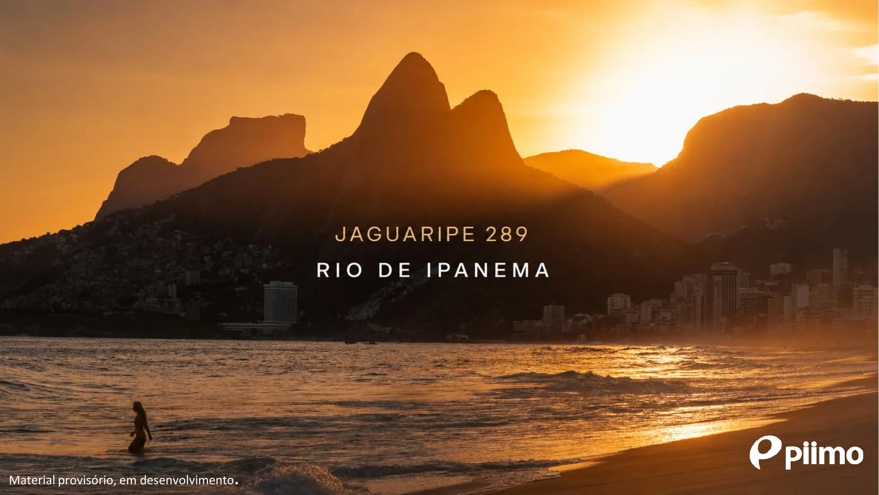 Jaguaripe 289 Rio de Ipanema no material preliminar Piimo